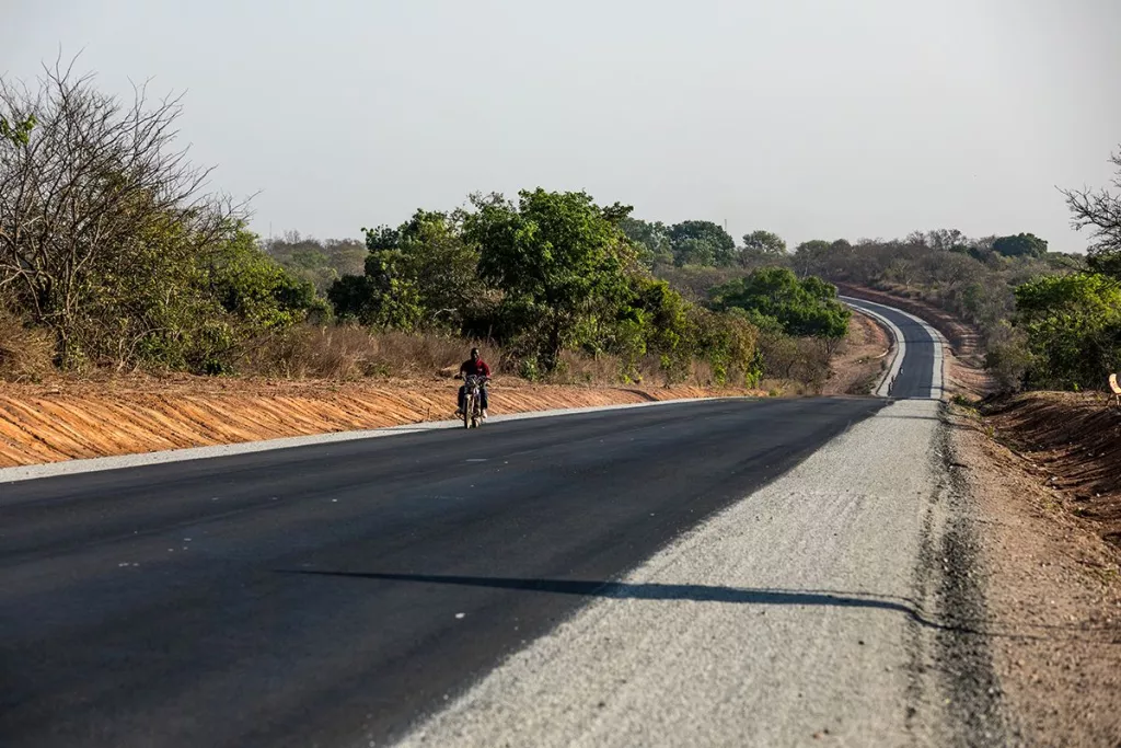Chantier route du nord en Cote d'Ivoire