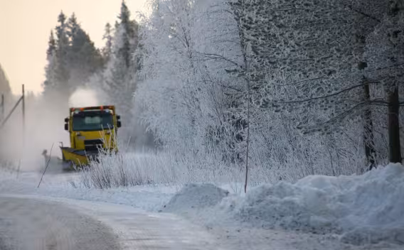 Entretien hivernal des routes en Finlande