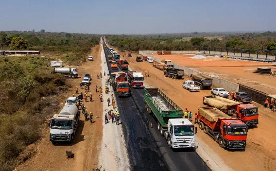 Chantier route du nord