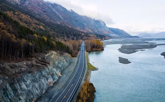 Route en Alaska